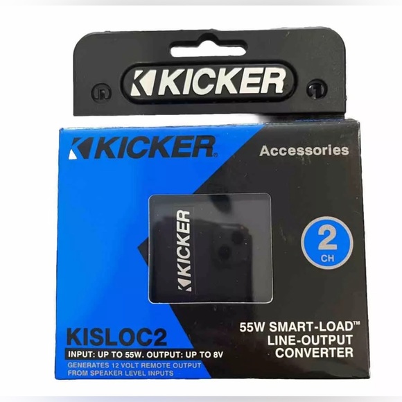 KICKER 46KISLOC2 Stereo Line-Output Converter Remote Turn On Wire 2 Channel New - Picture 1 of 2